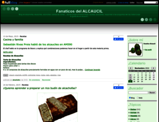 fanaticosdelalcaucil.fullblog.com.ar screenshot