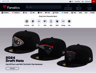 fanatics-intl.com screenshot