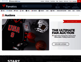 fanaticsauctions.com screenshot