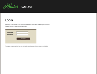 fanbase.hunterfan.com screenshot