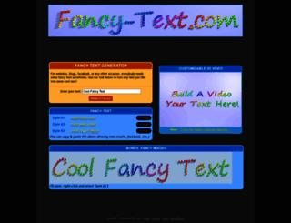 fancy-text.com screenshot