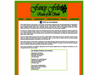 fancyfelinerescue.org screenshot