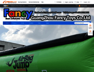 fancyinflatable.en.alibaba.com screenshot