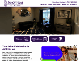 fancypawscatclinic.com screenshot