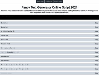 fancytextgeneratoronlinescript.blogspot.com screenshot