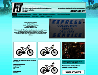 fandjcycles.co.uk screenshot
