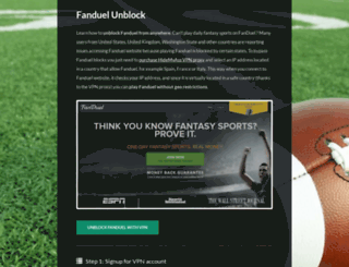 fanduelunblock.com screenshot
