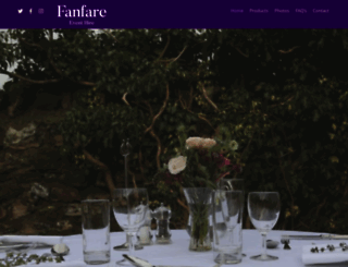 fanfareeventhire.co.uk screenshot