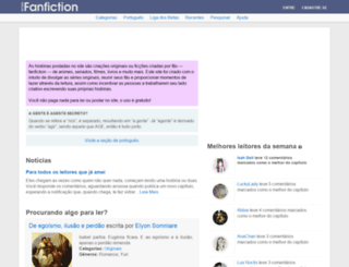 fanfiction.com.br screenshot