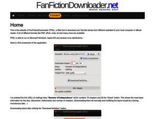 fanfictiondownloader.net screenshot