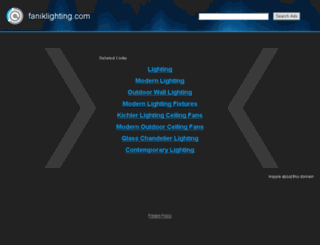 faniklighting.com screenshot