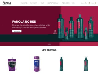 fanola.com.au screenshot
