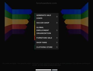 fanshowstore.com screenshot