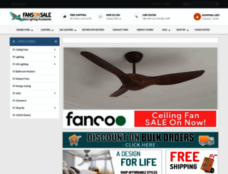 fansonsale.com.au screenshot