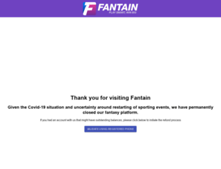 fantain.com screenshot