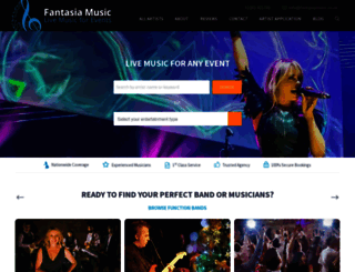 fantasiamusic.co.uk screenshot