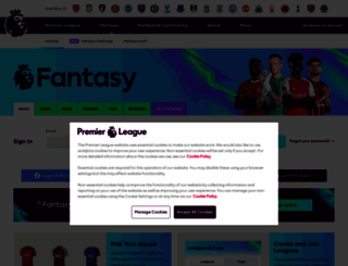fantasy.premierleague.com screenshot