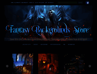 fantasybackgroundsstore.com screenshot