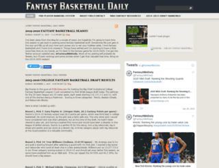 fantasybasketballdaily.com screenshot