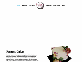 fantasycakes.com.au screenshot