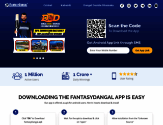 fantasydangal.com screenshot