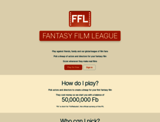 fantasyfilmleague.com screenshot