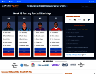 fantasyfootballnerd.com screenshot