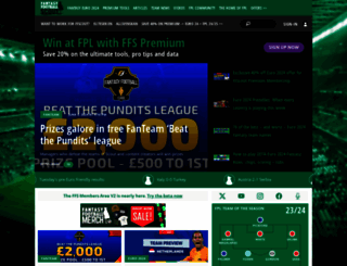 fantasyfootballscout.co.uk screenshot