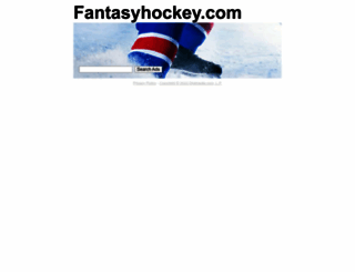 fantasyhockey.com screenshot