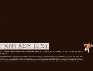 fantasylist.net screenshot