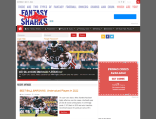 fantasysharks.com screenshot