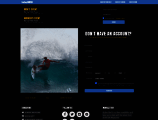 fantasysurfer.com screenshot