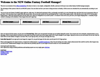 fantfootball.com screenshot