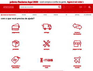 faq.americanas.com.br screenshot