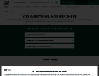 faq.ca-paris.fr screenshot