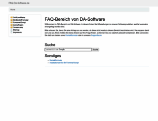 faq.da-software.de screenshot