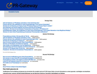 faq.pr-gateway.de screenshot