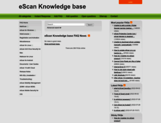 faqs.escanav.com screenshot