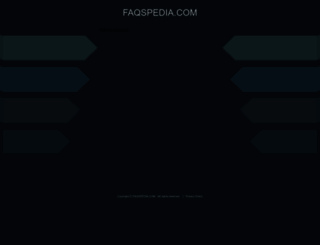 faqspedia.com screenshot