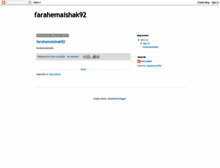farahemaishak92.blogspot.com screenshot