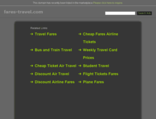 fares-travel.com screenshot
