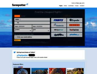 farespotter.net screenshot