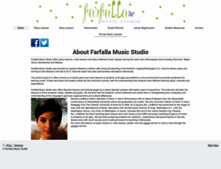 farfallamusicstudio.com screenshot