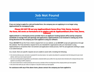 farfetch.applicantstack.com screenshot