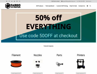 fargo3dprinting.com screenshot
