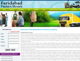 faridabadmoverspackers.com screenshot