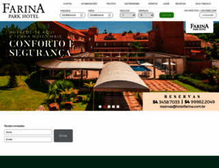 farinaparkhotel.com.br screenshot