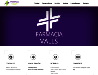 farmaciavalls.es screenshot
