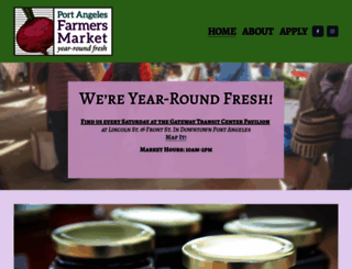 farmersmarketportangeles.com screenshot