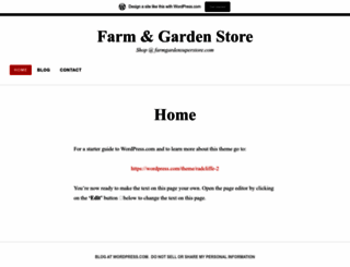 farmgardenstore.wordpress.com screenshot